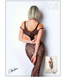 Body noir avec ouverture sexy - Le Numéro 3 - Collection Bodystocking 